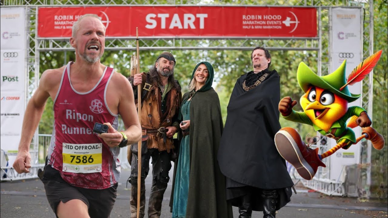 Полумарафон Robin Hood | Ноттингем Роуд Race | Невероятная поддержка | 14 000 бегунов! | Центр го...