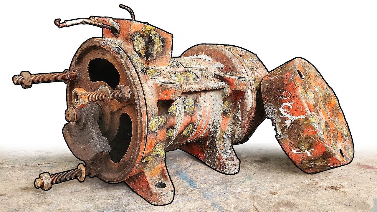 Restoration Old Broken Table Compactor 1500W , Repair Concrete Compactor 3 Phase.