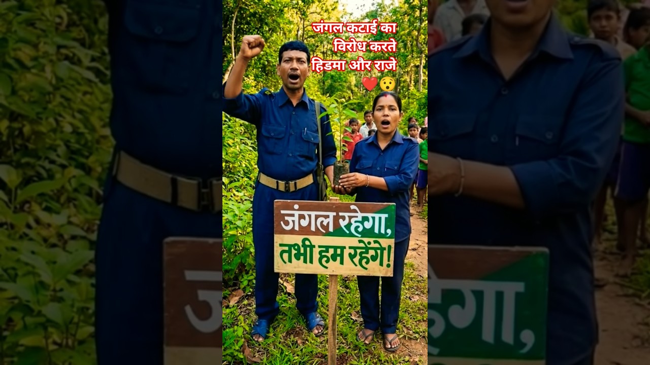 जंगल कटाई के विरोध में उतरे हिडमा राजे ❤️😯#hidma #naxali #jungle
