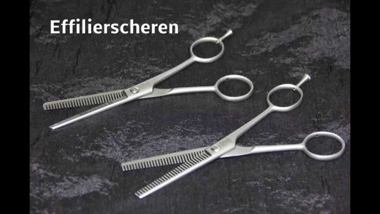 Effilierscheren, Gebrauch und Unterschied