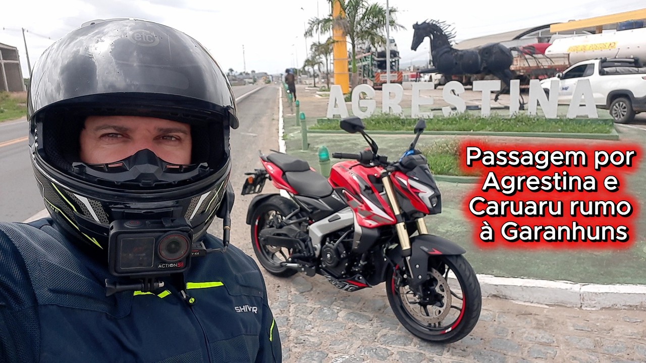 Seguindo o passeio de domingo, por Agrestina, Caruaru até chegar a Garanhuns.
