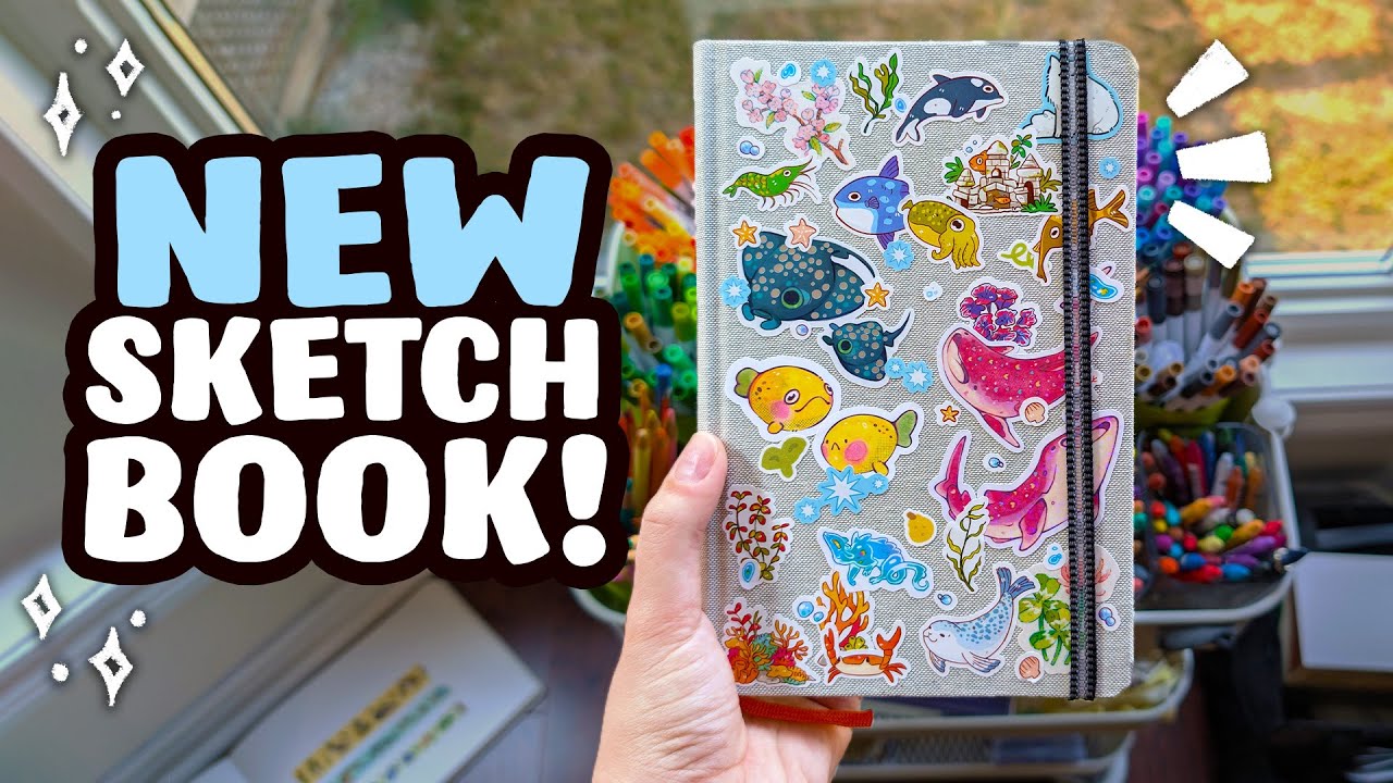 FInally, a NEW Sketchbook! // Decorating the Cover