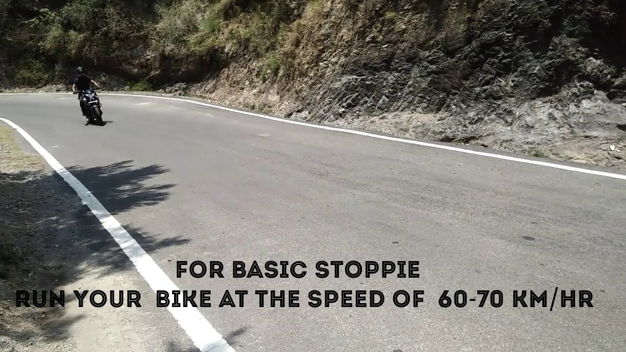 Stoppie tutorial with palsar 200 ns