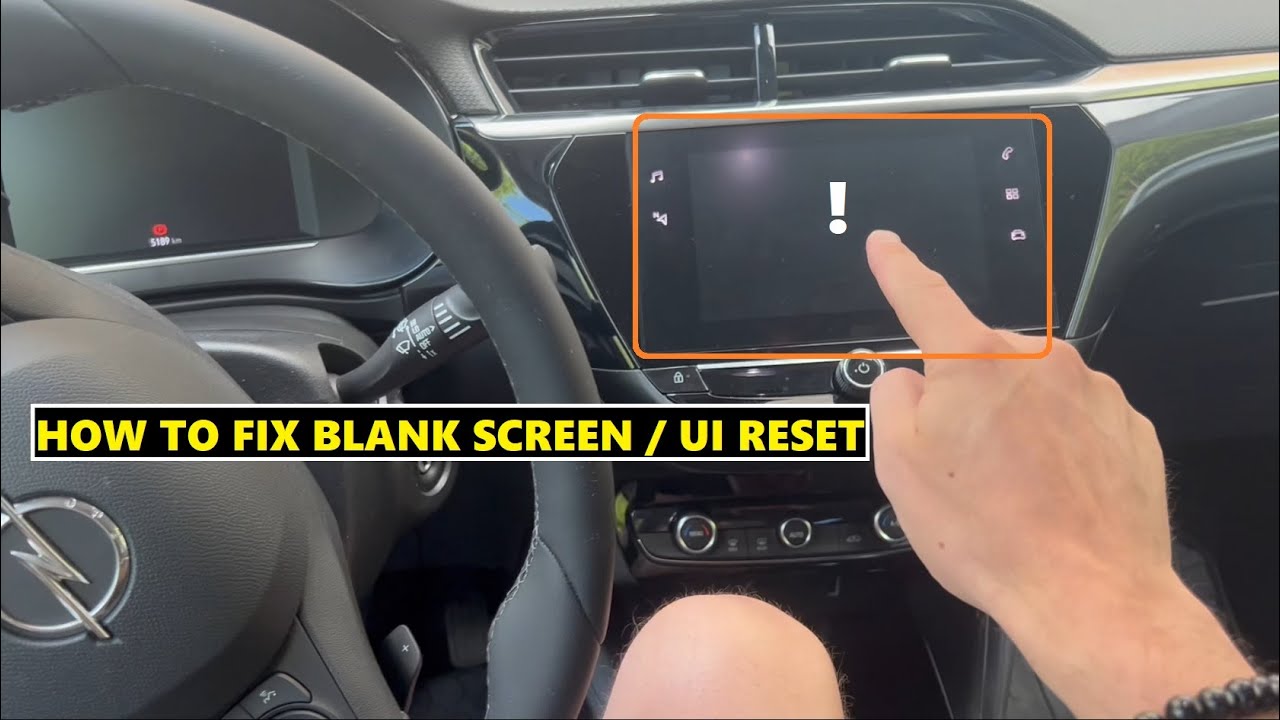 Fix Opel Infotainment Blank Screen and CarPlay Connecting Issues - Reset Procedure