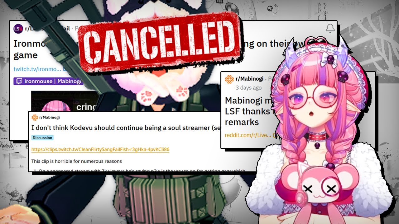 CANCELLED.. for streaming with IRONMOUSE 💀 || #Mabinogi