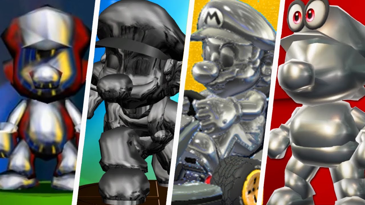 Evolution of Metal Mario (1996 - 2021)