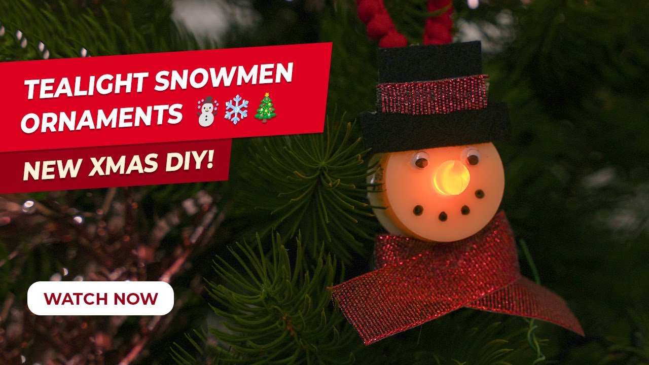☃️🕯NEW CHRISTMAS 2023 DIY - TEALIGHT SNOWMEN ORNAMENTS