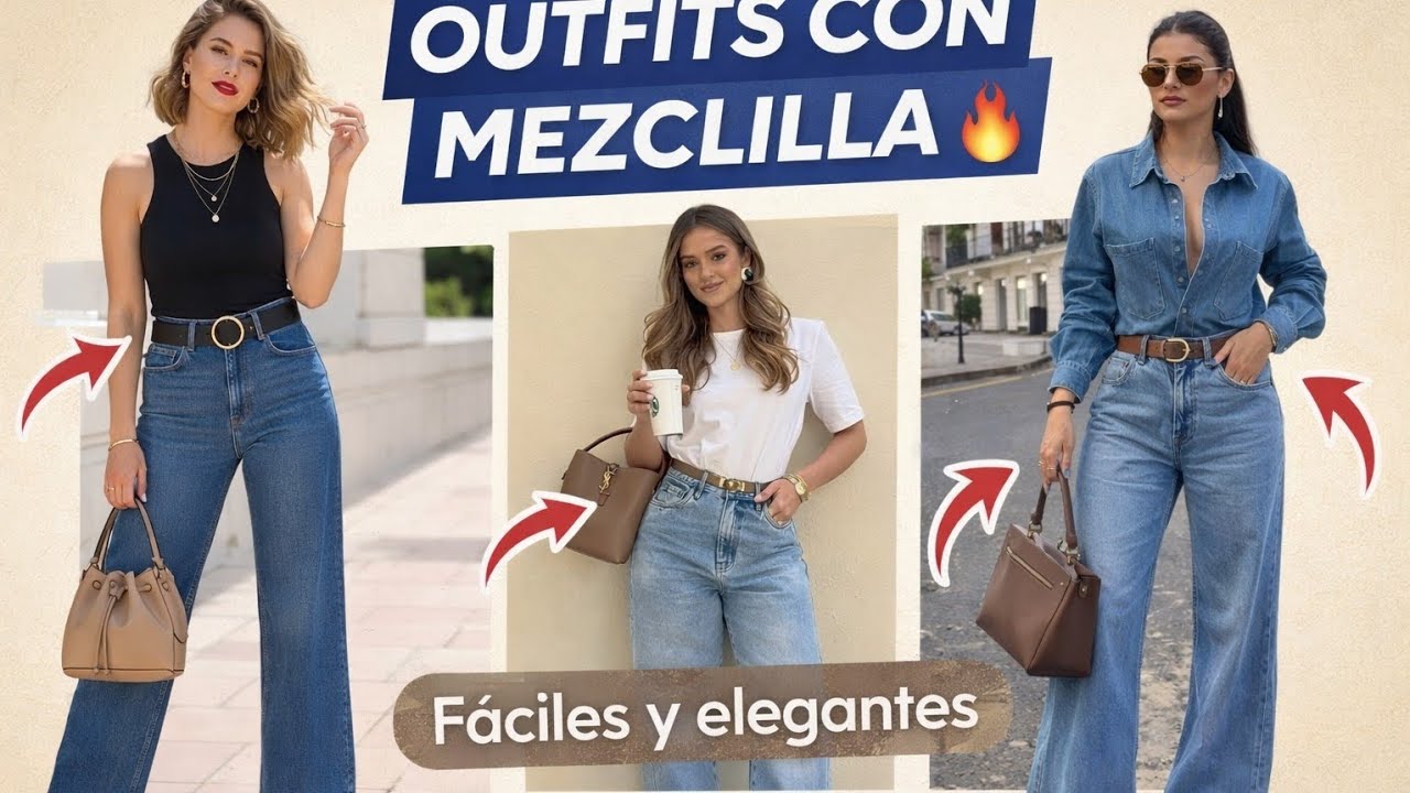 10 Outfits con Mezclilla que Siempre se Ven Bien | Ideas de Looks con Jeans 2026