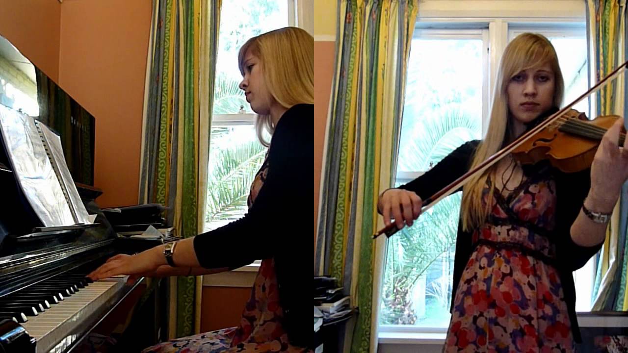 Lara plays Sky Theme (loosely Final Fantasy X 10) on piano & violin