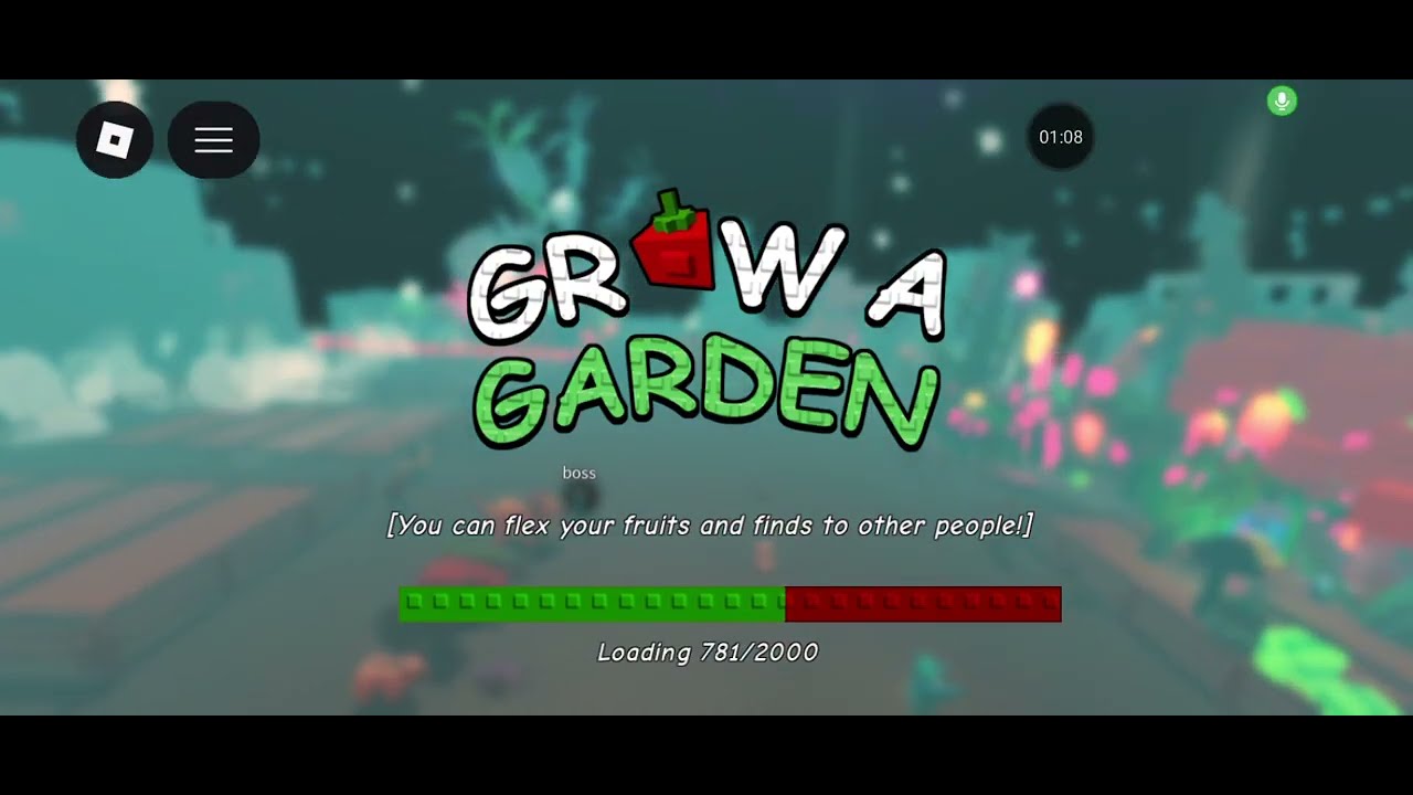 Playing grow a garden admin abuse Roblox 