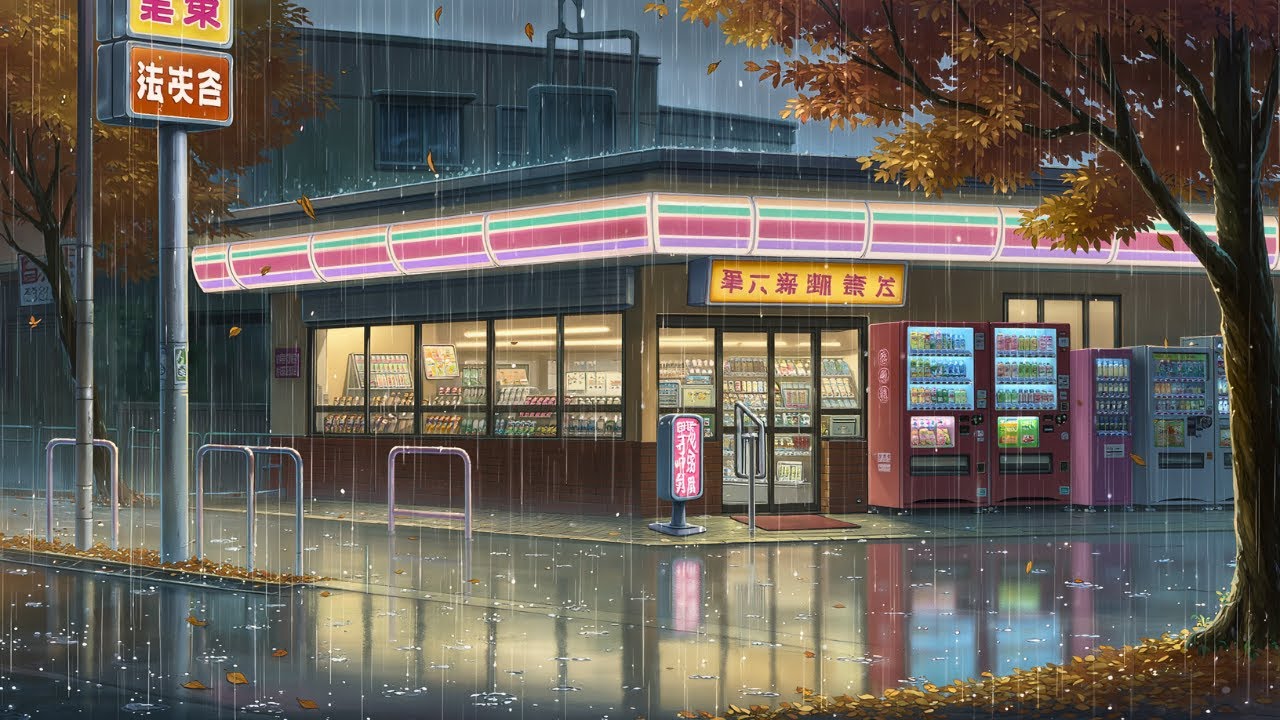Rainy Night in Japan 🌧️🍂 Chill Lofi Music for Sleep, Study & Deep Relaxation