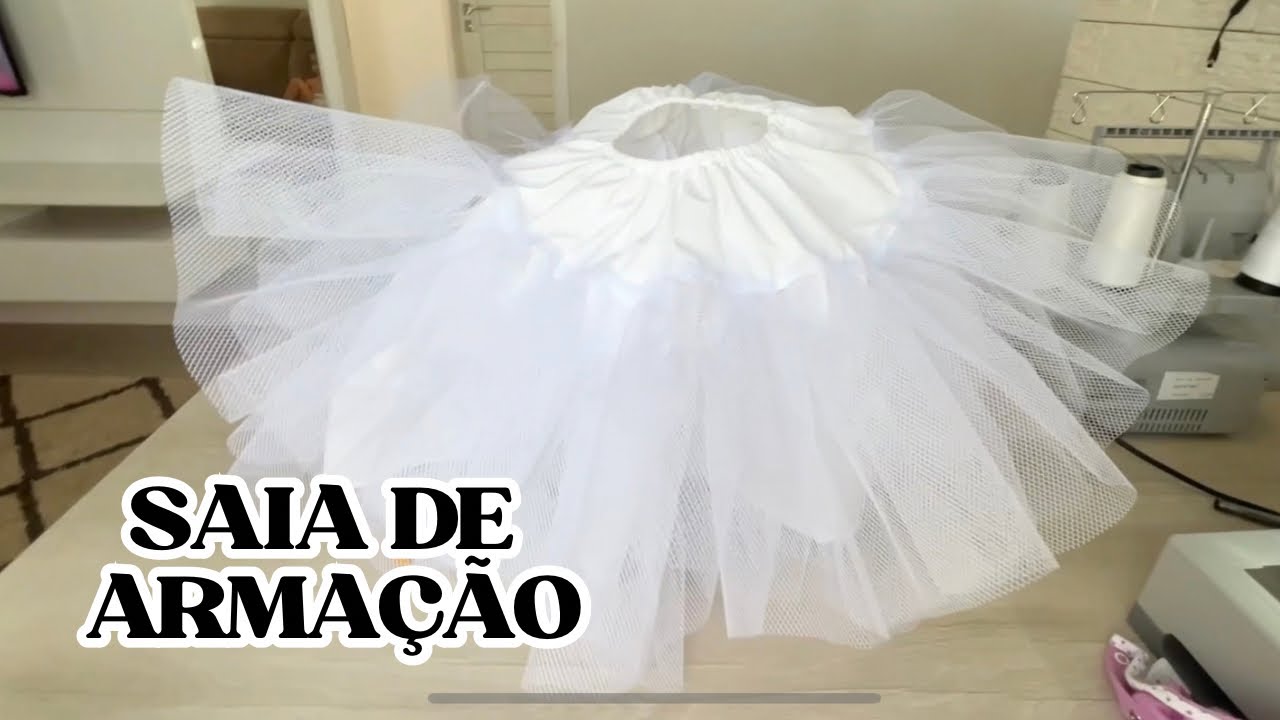 COMO FAZER SAIOTE DE ARMAÇÃO PARA VESTIDO DE FESTA ✨