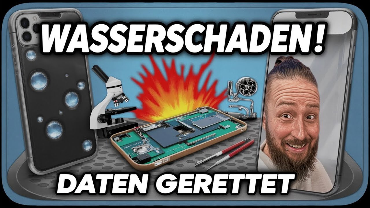 iPhone 14 Pro Max Wasserschaden 💧⚡️ Kurzschluss gefunden! Gerät wieder AN + Daten gerettet ✅