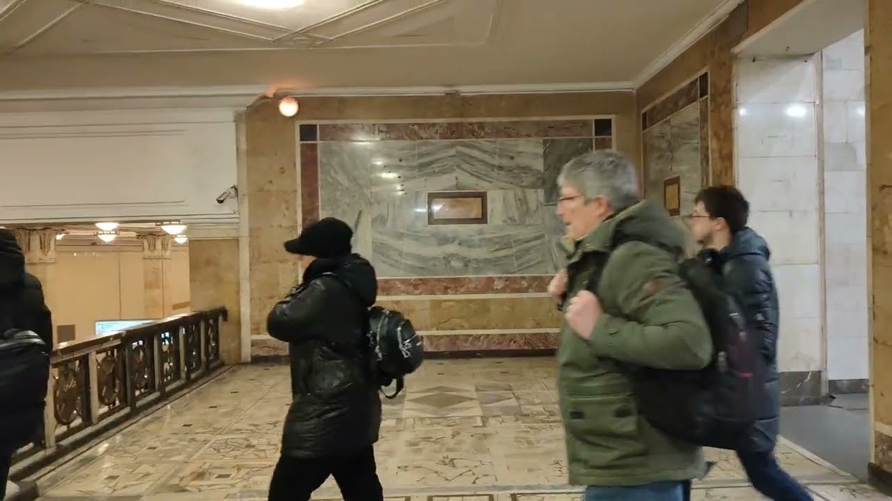 Станция метро Киевская Кольцевой линии Эскалатор Переход на станцию Киевская Филёвской линии #metro