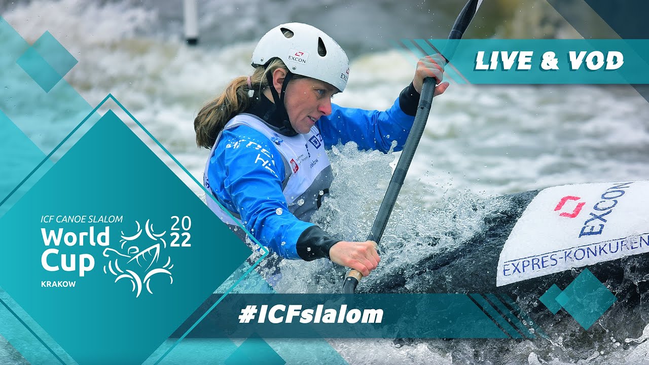 2022 ICF Canoe-Kayak Slalom World Cup Krakow Poland / Kayak Heats