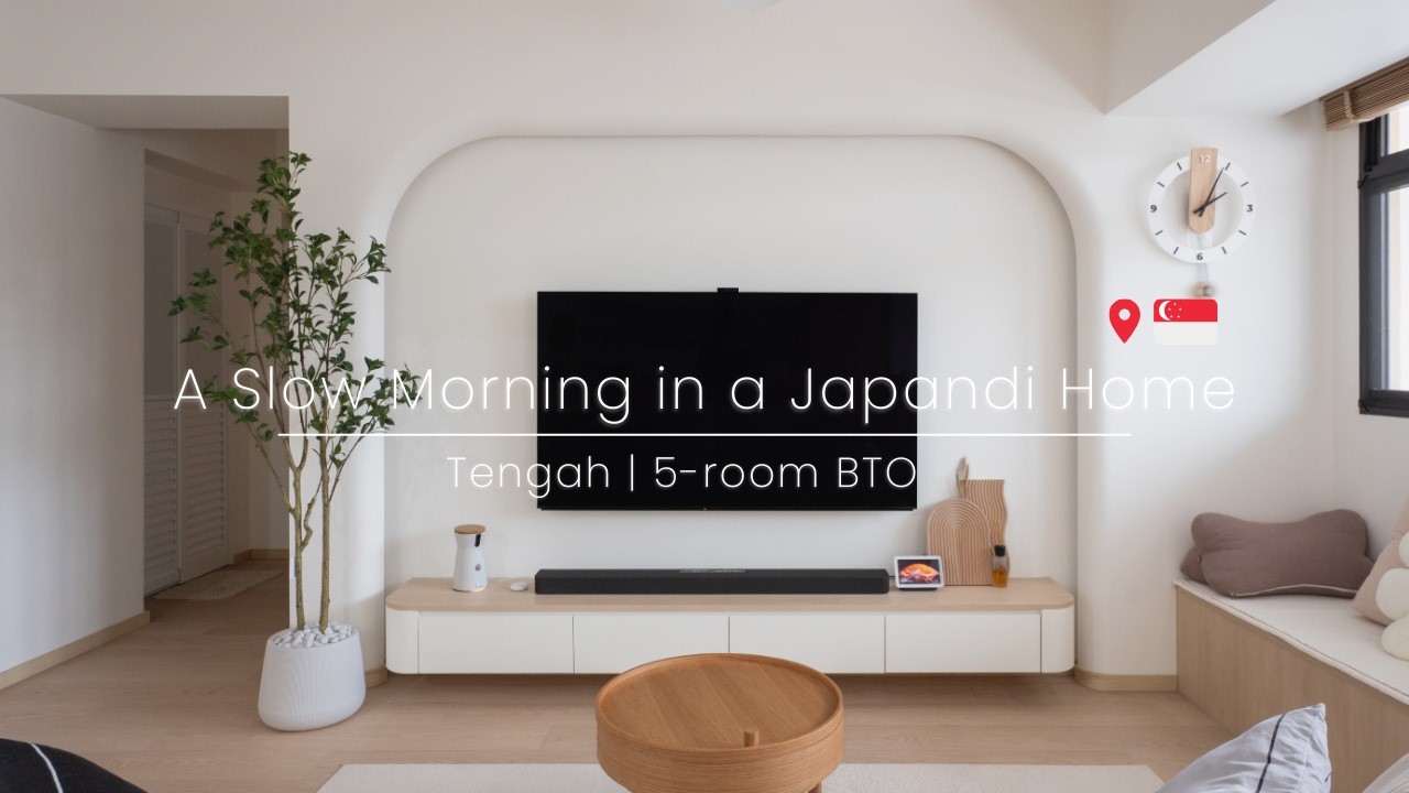 Quiet Morning Routine ｜ A Japandi inspired 5-room BTO #singapore #singaporehomes #muji