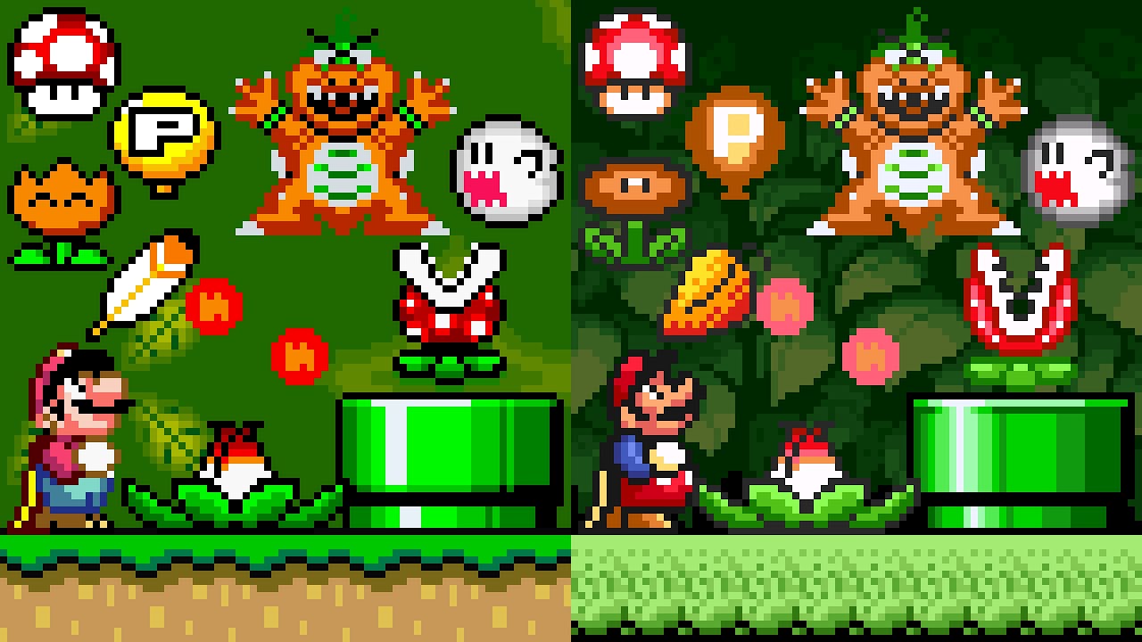 Super Mario World (SNES) - SMB1 Style #2. ᴴᴰ