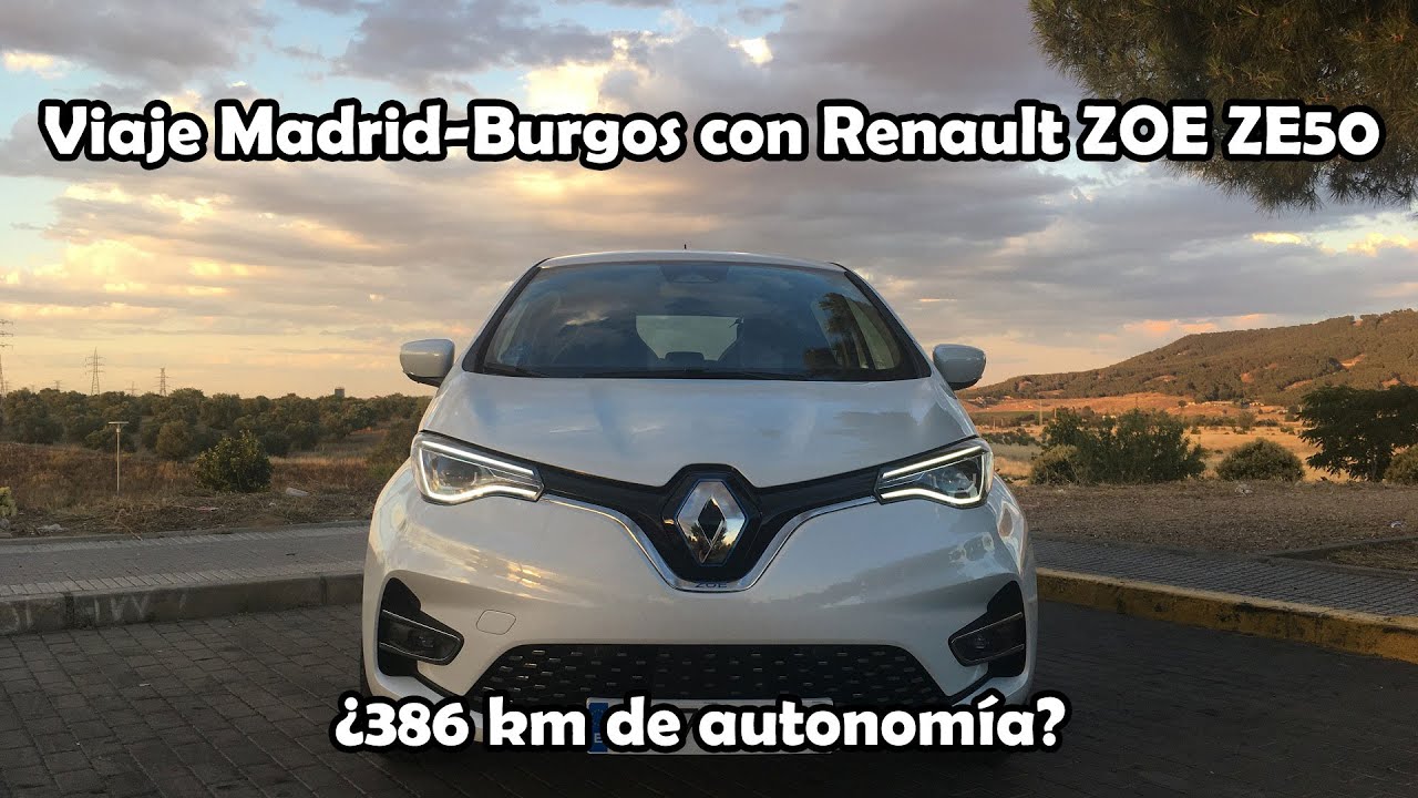 Viaje Madrid - Burgos 🧳Renault ZOE ZE50 R135 2020 🚗🔋⚡️240 km ‼️