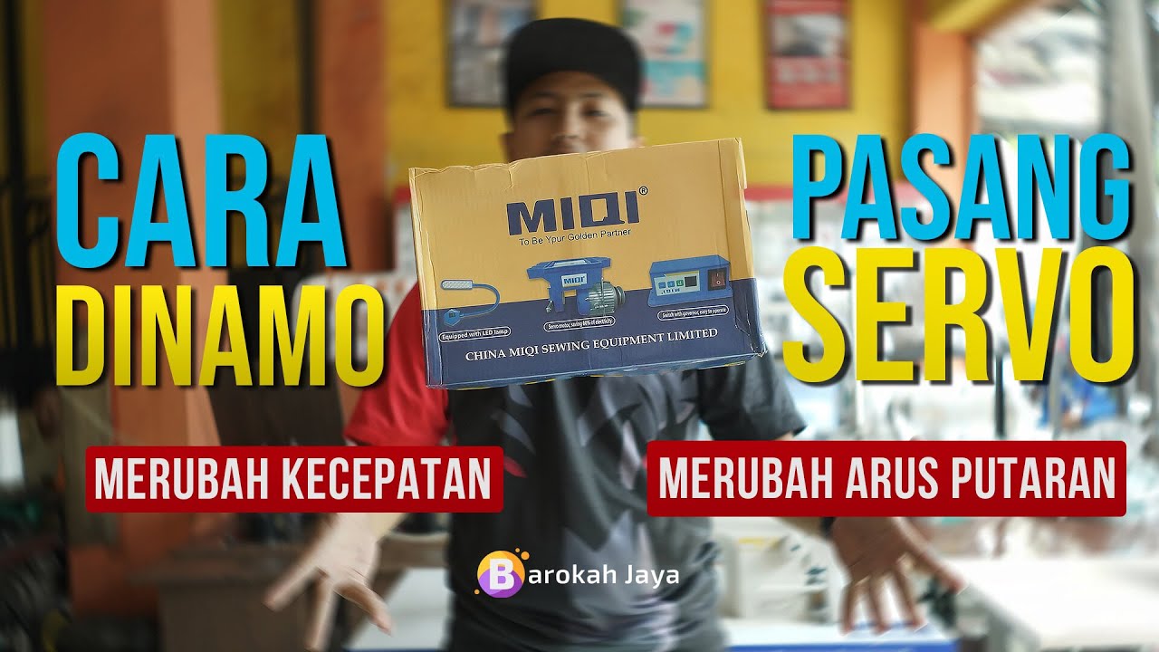 CARA MEMASANG DINAMO MESIN JAHIT SERVO MIQI
