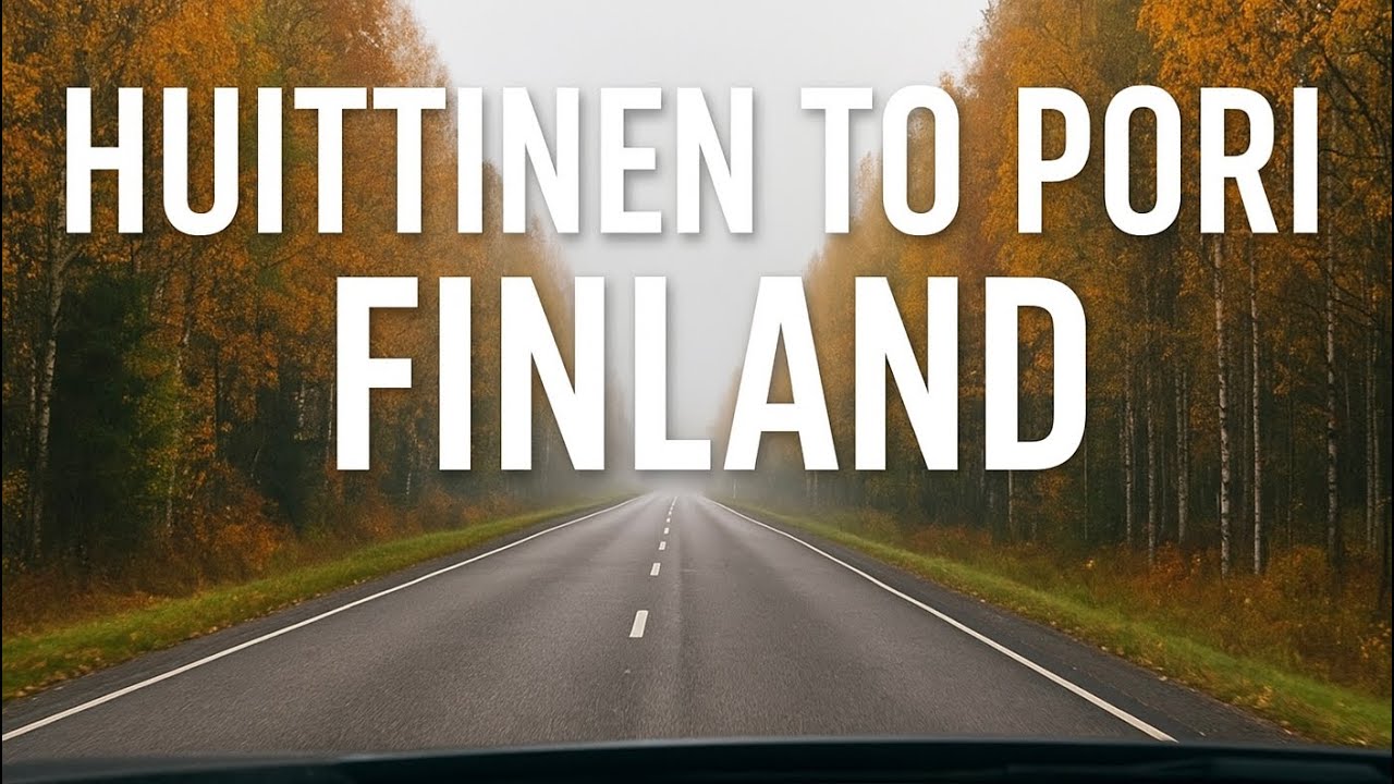 Huittinen to Pori | Relaxing Autumn Drive in Finland 🍂