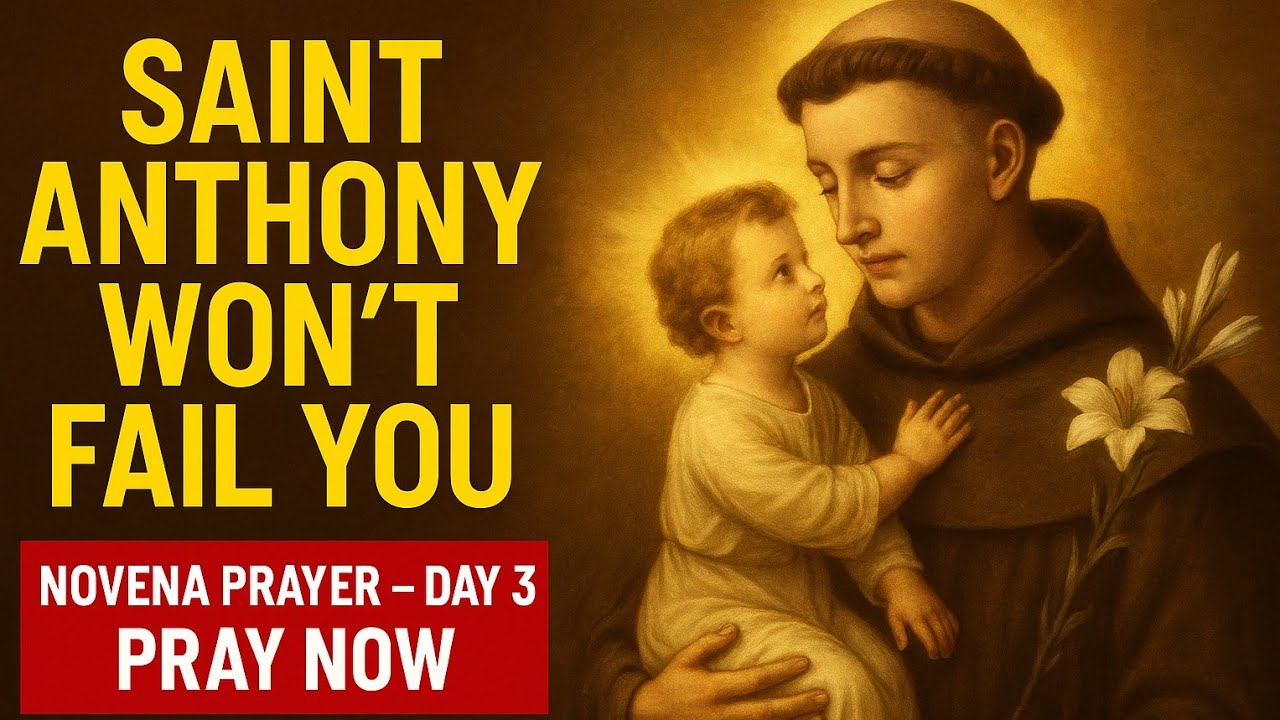 🙏MIRACLE PRAYER TO SAINT ANTHONY OF PADUA FOR HEALING AND URGENT RESTORATION | ST ANTHONY OF PADUA 