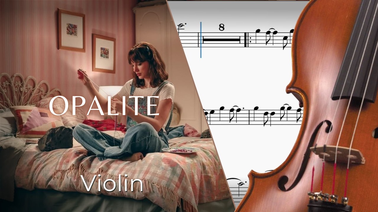 Opalite (Taylor Swift) – Violin Sheet Music & Scrolling Score + PDF Link!
