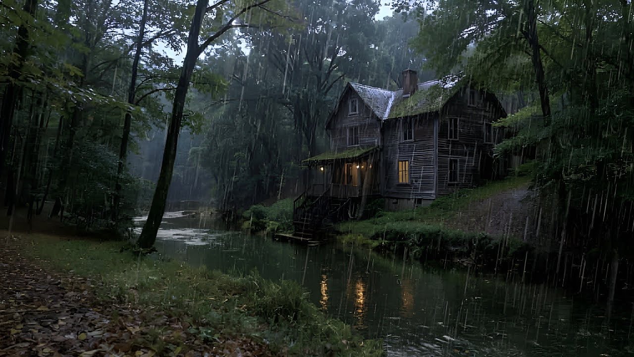 Close Your Eyes and Unwind | Deep Sleep Rain Forest Thunderstorm for Insomnia Relief and Relax