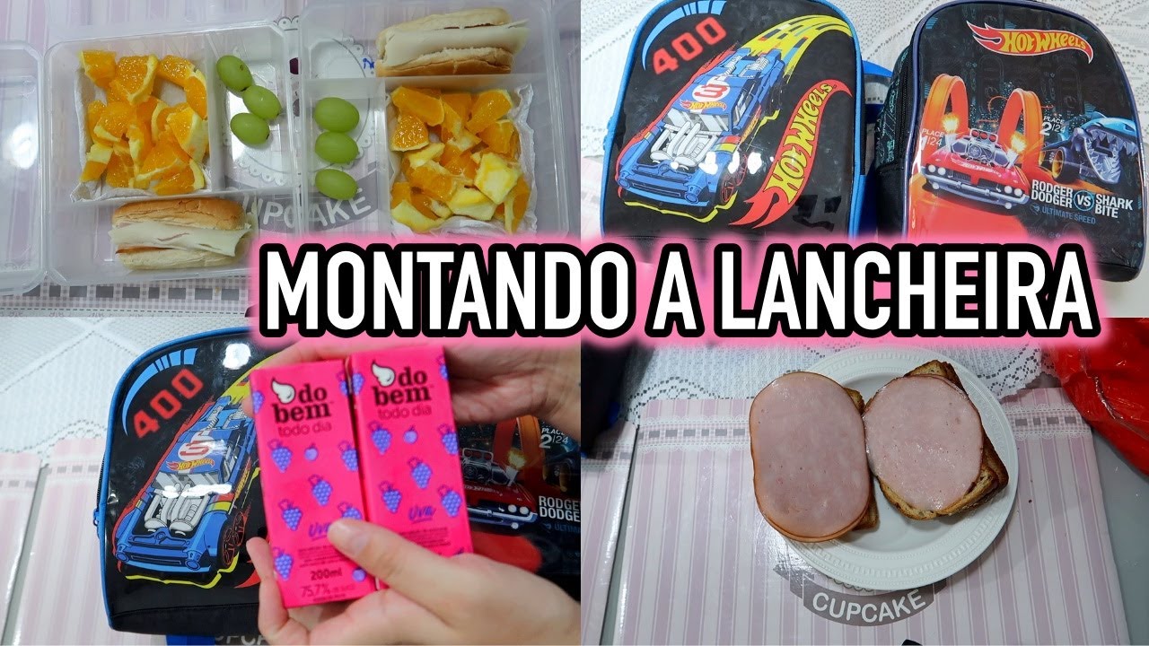 MONTANDO O LANCHE DA ESCOLA + CAFÉ DA MANHÃ DOS GÊMEOS #2