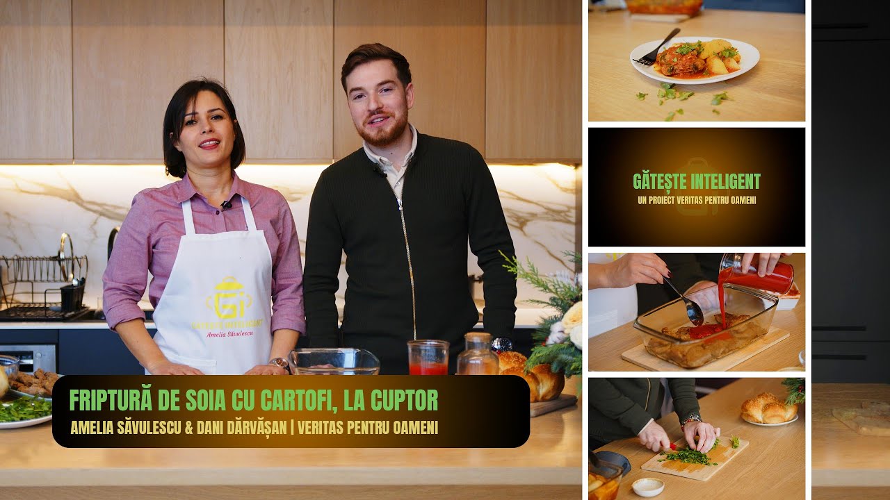 Friptură de soia cu cartofi, la cuptor - Amelia Săvulescu & Dani Dărvășan | Gătește inteligent #5