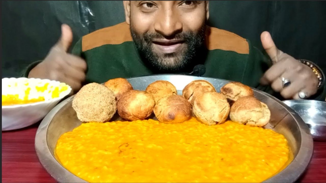 Delicious Homemade Daal Baati Mukbang | Chatora ki Duniya | indian Food Mukbang 