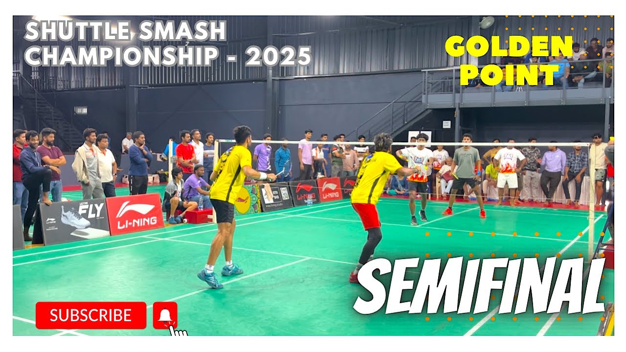 GOLDEN POINT - SACHIN/THARUN vs SAHASRA/JATIN || SemiFinal Shuttle Smash Championship 2025 Bangalore