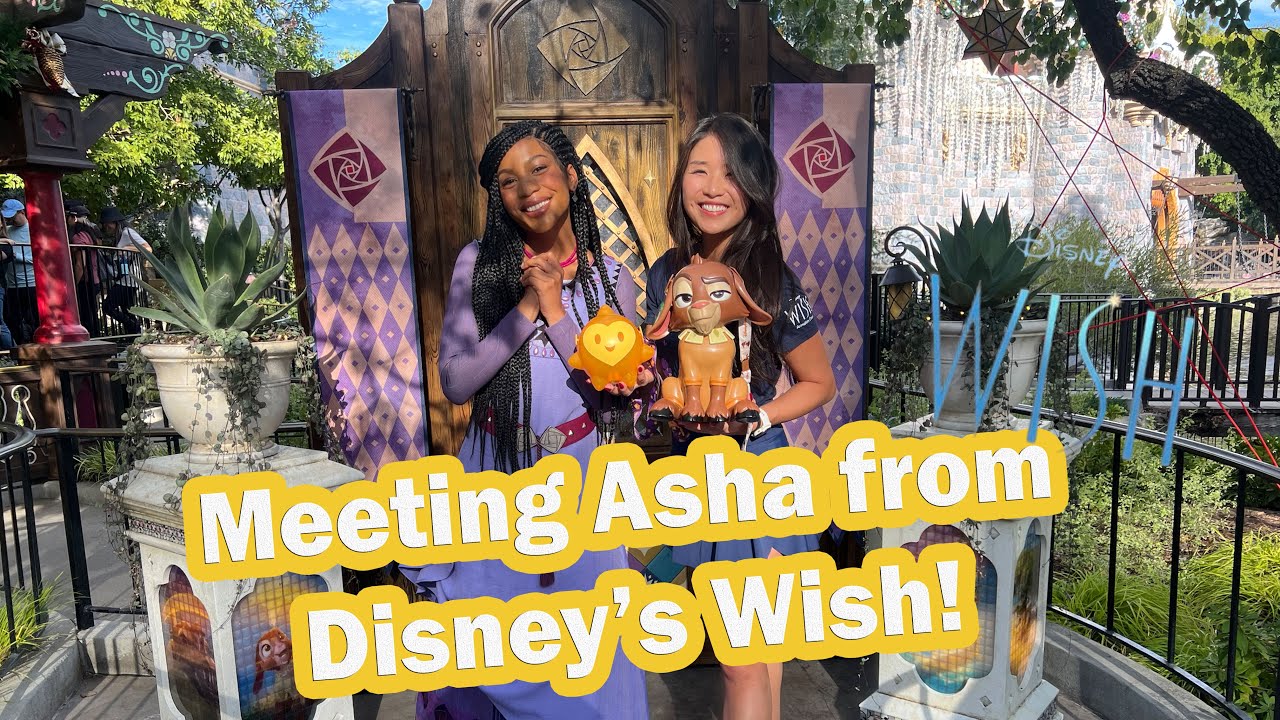 I Met ASHA from Disney's Wish!! plus merch, food, and the holidays at Disneyland!!