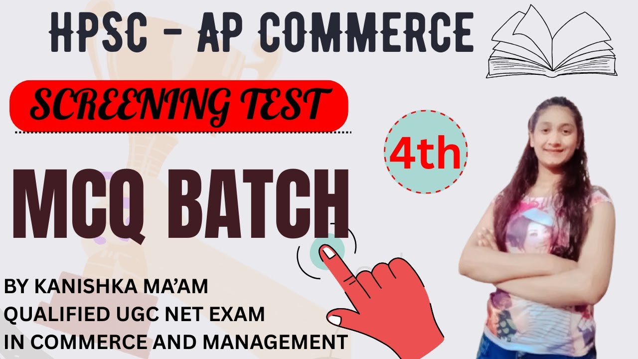 HPSC assisstant professor commerce | free mcq batch | Hssc cet mains commerce | BY KANISHKA MA'AM