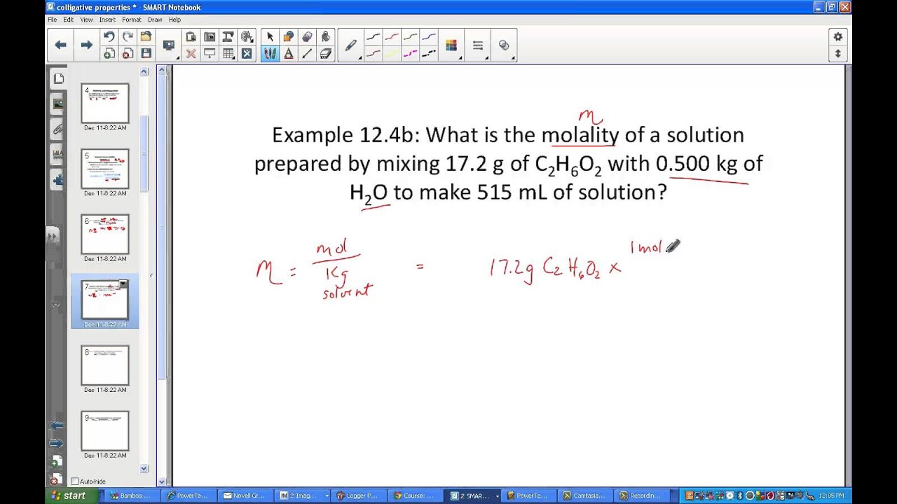 Molarity and Molality Units
