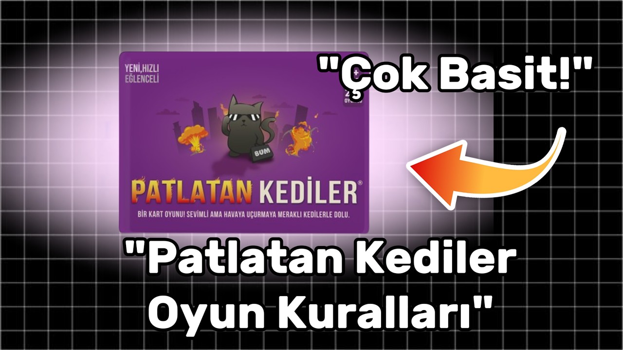 Patlatan Kediler Kutu Oyunu🐱♟️🌋