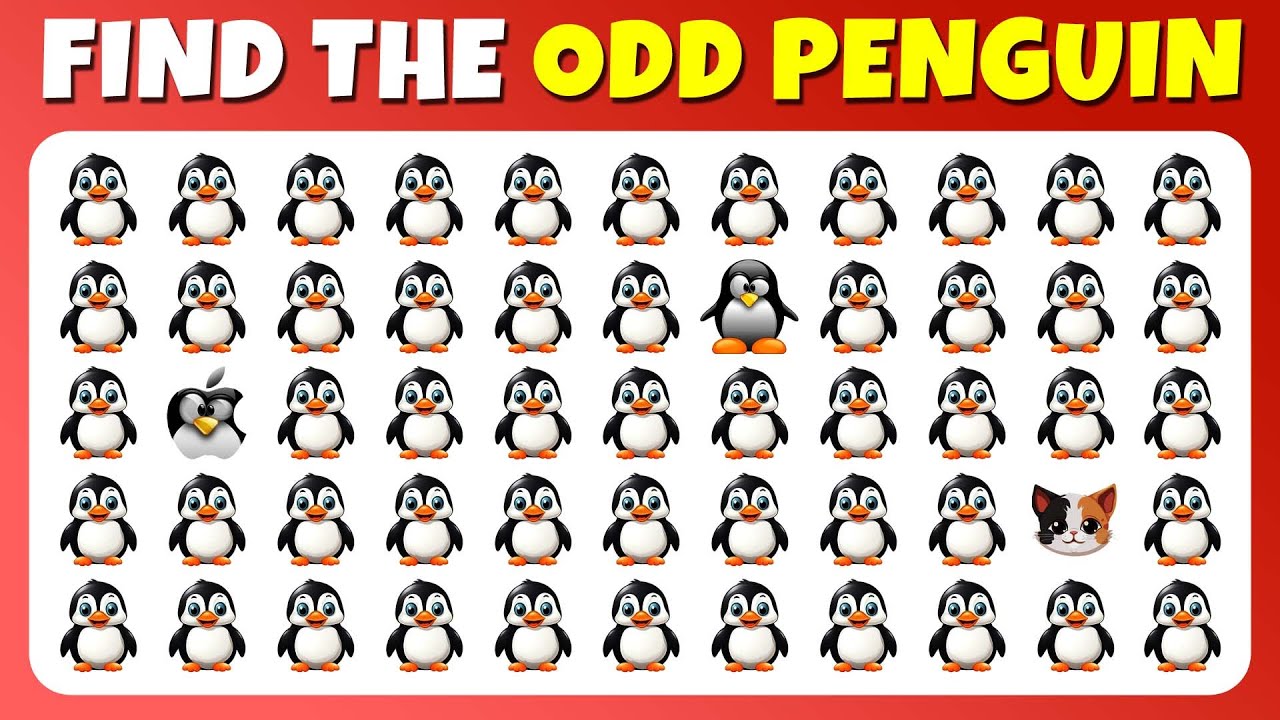 Find the ODD One Out 🐧 | Viral Penguin Edition | 30 Quizzes • 3 Levels • 10 Seconds Each!