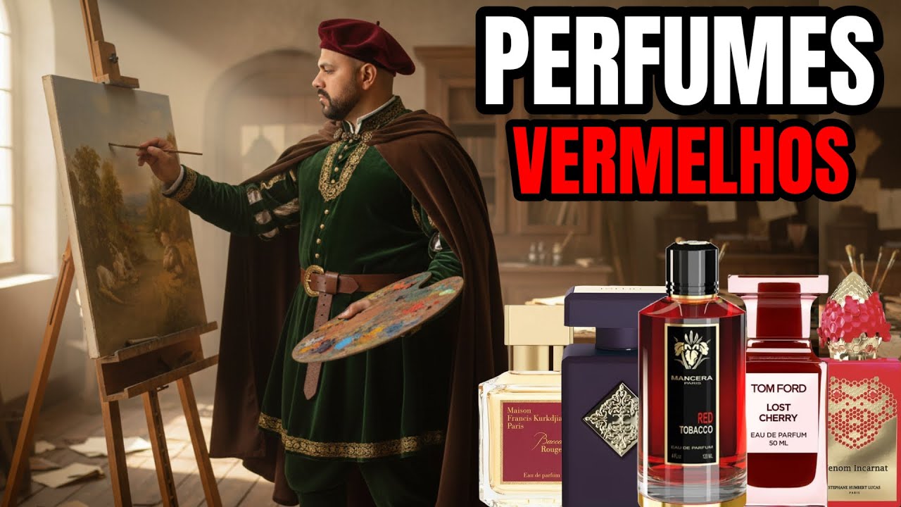 PERFUMES COM CHEIRO VERMELHO - SÉRIE “CHEIRO TEM COR”