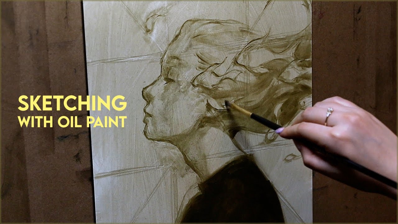 Why I like SKETCHING with Oil Paint ✏️🎨