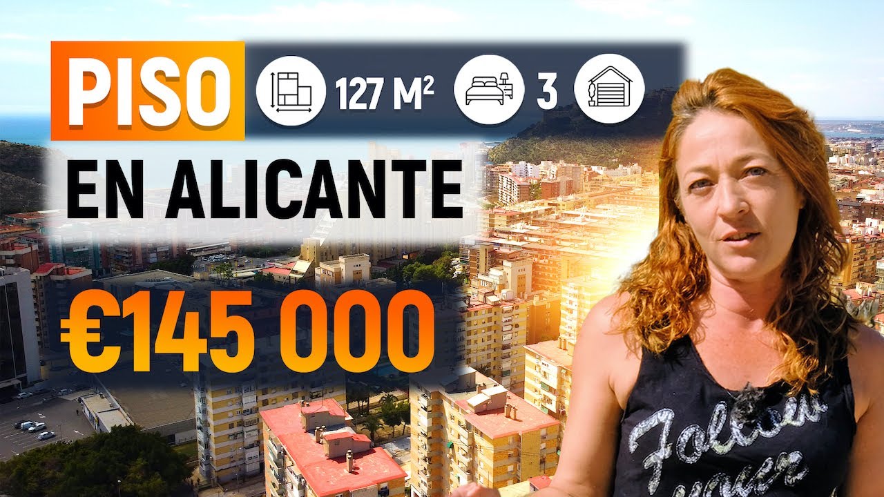 Piso en Alicante. Piso con ascensor y garaje, zona de Bulevar del Pla – 145 000 €