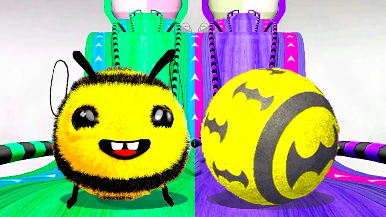 Going Balls vs Rollance - Which Bee🐝Ball Will Pass 4 Levels First? Race-571