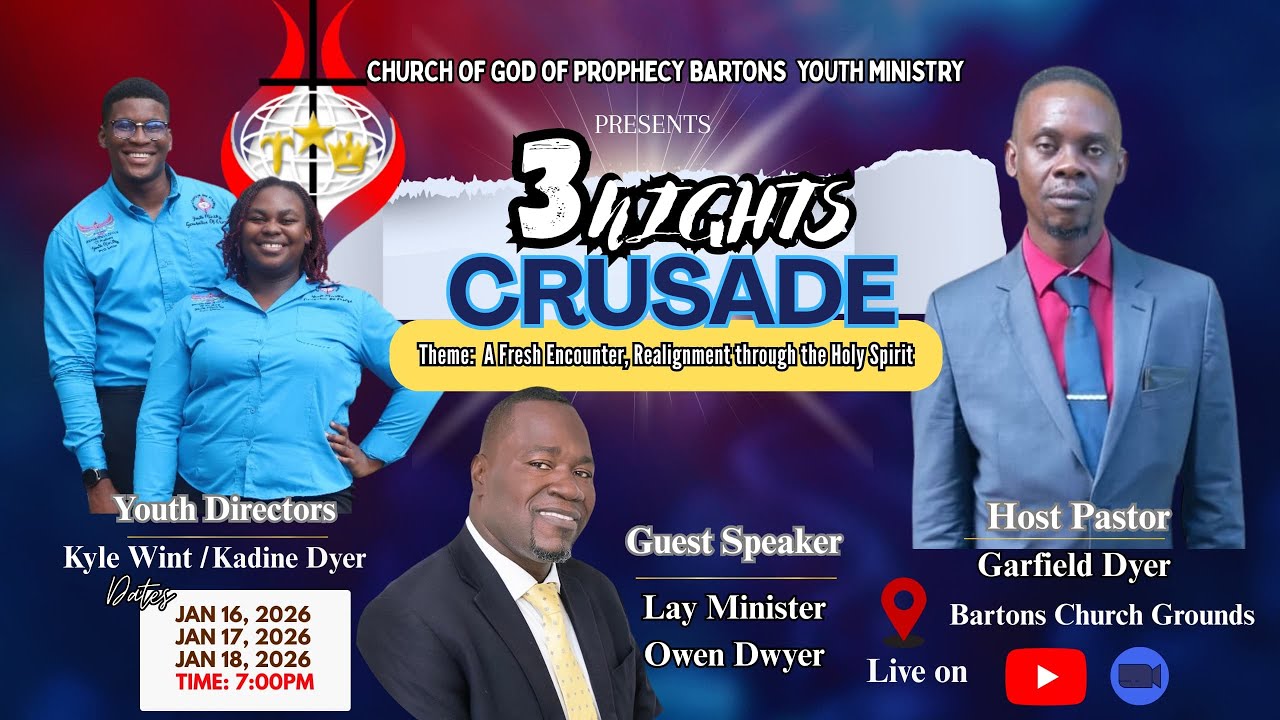 BARTONS COGOP YOUTH CRUSADE  FRIDAY JANUARY 16, 2026 NIGHT 3