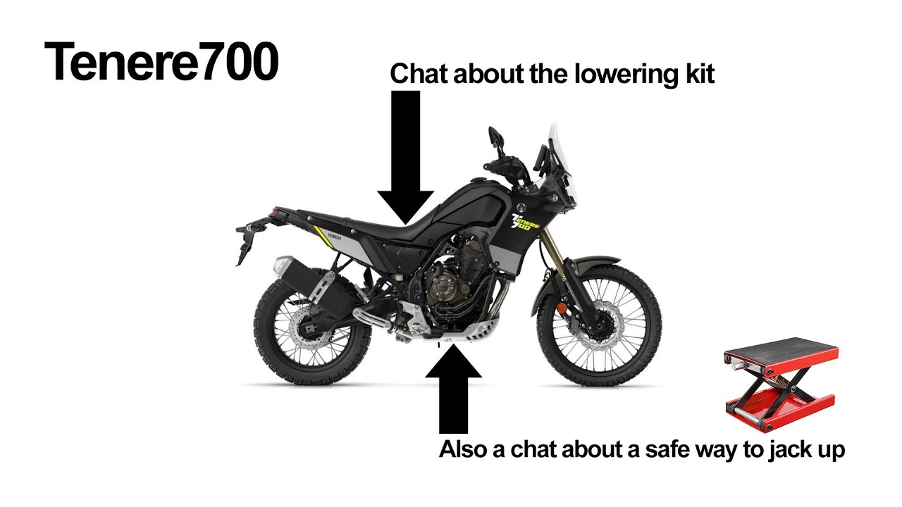 Yamaha Tenere 700 - Lowering kit - Safe jack up method