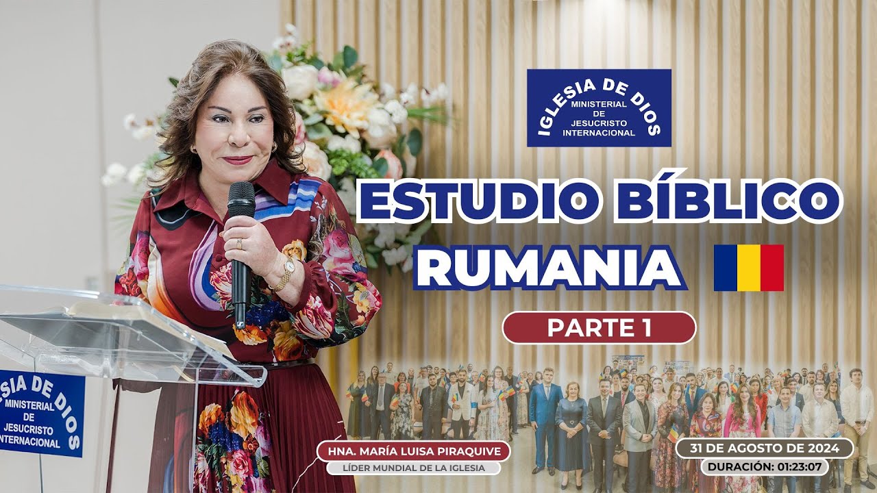 Deuteronomio 8 - Parte 1 - Hna. María Luisa Piraquive - Bucarest, Rumanía, 31 ago 2024 #IDMJI - 600