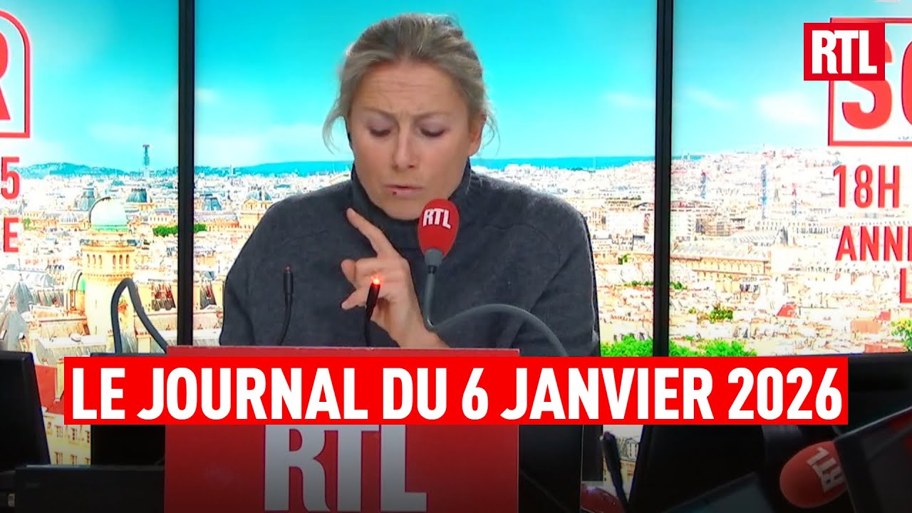 Le journal du 6 janvier 2026 avec Anne-Sophie Lapix et Vincent Derosier sur RTL