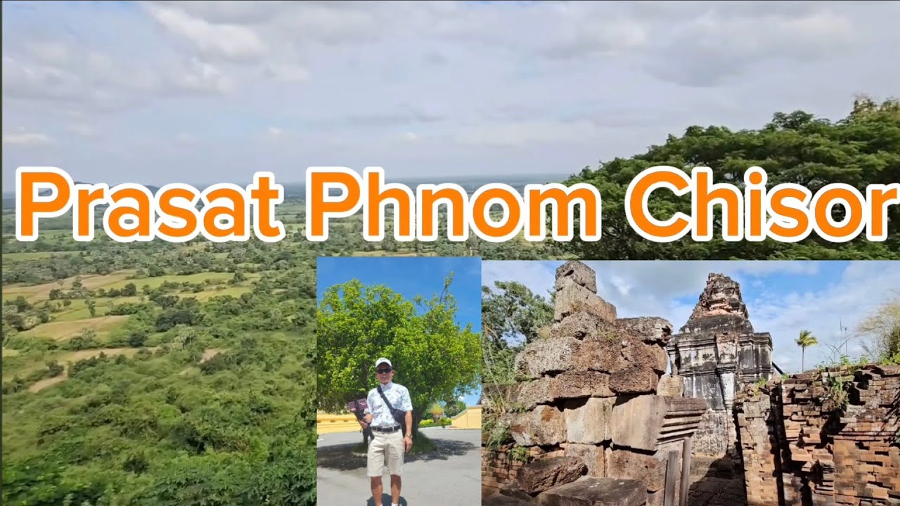 មកទស្សនាប្រាសាទនិងវត្តភ្នំជីសូខេត្តតាកែវ/Visit Prasat and Wat Phnom Chisor🏯🇺🇸🇰🇭🚗🌺🌸