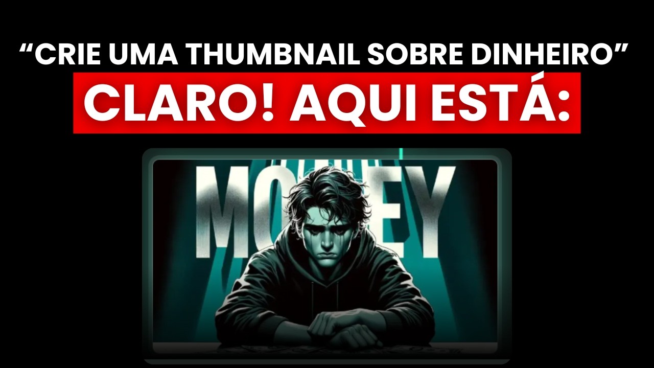 Como Fazer Thumbnails PERFEITAS para Youtube com Inteligência Artificial? (2 Cliques)