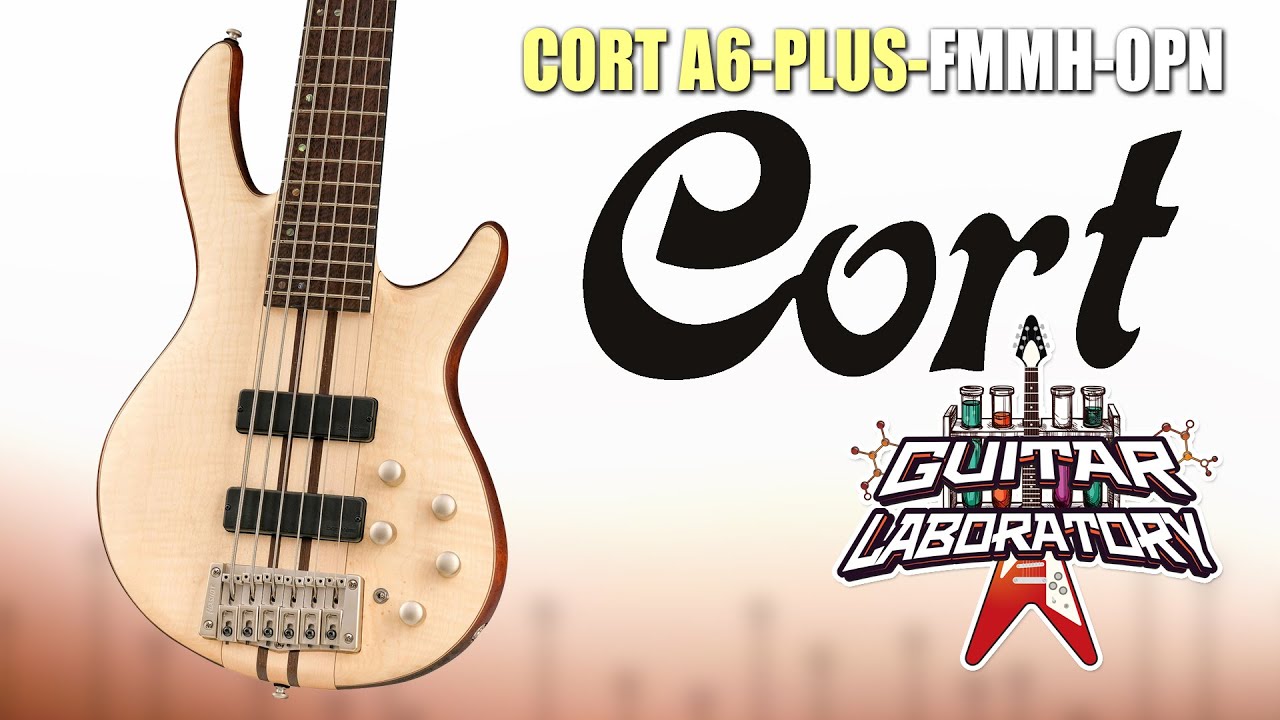 Бас-гитара 6 струн Cort A6-Plus-FMMH-OPN
