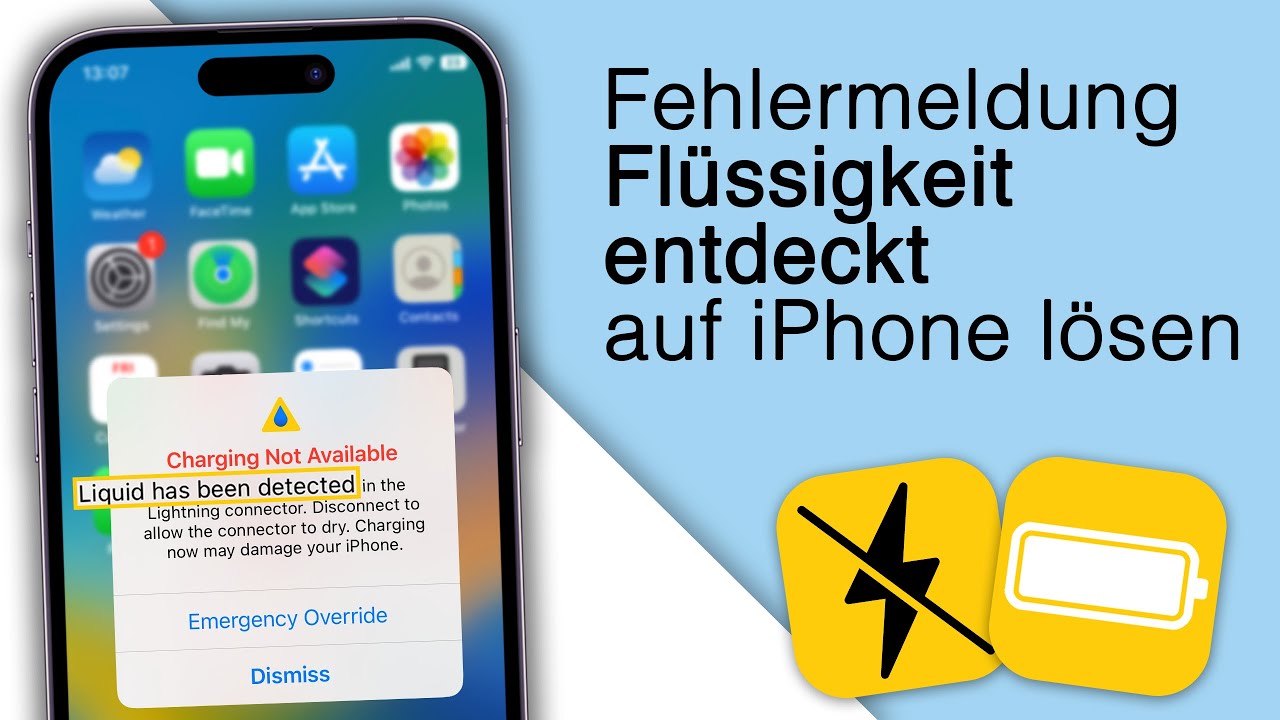 Laden nicht m&ouml;glich! Im Lightning-Connector Fl&uuml;ssigkeit entdeckt! [Gel&ouml;st]