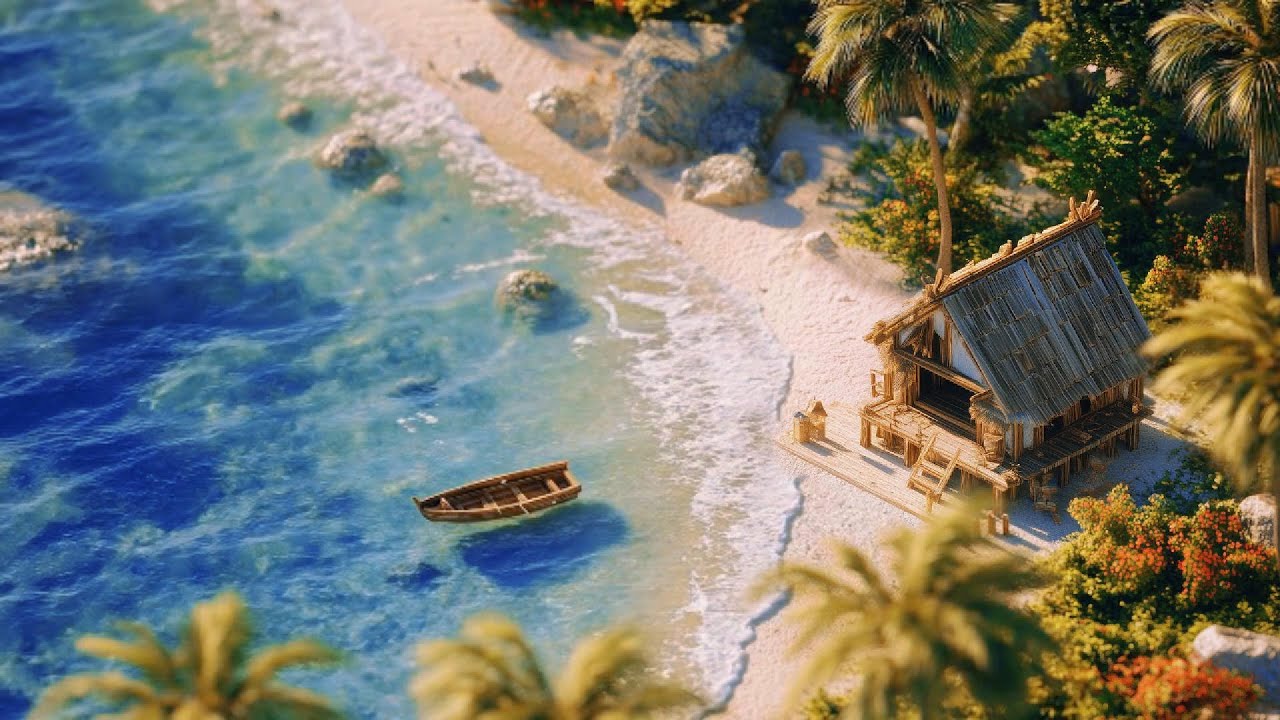 Tropical Island Lofi Radio 🏝️🥥 | Chillhop & Summer Vibes to Relax/Study 24/7
