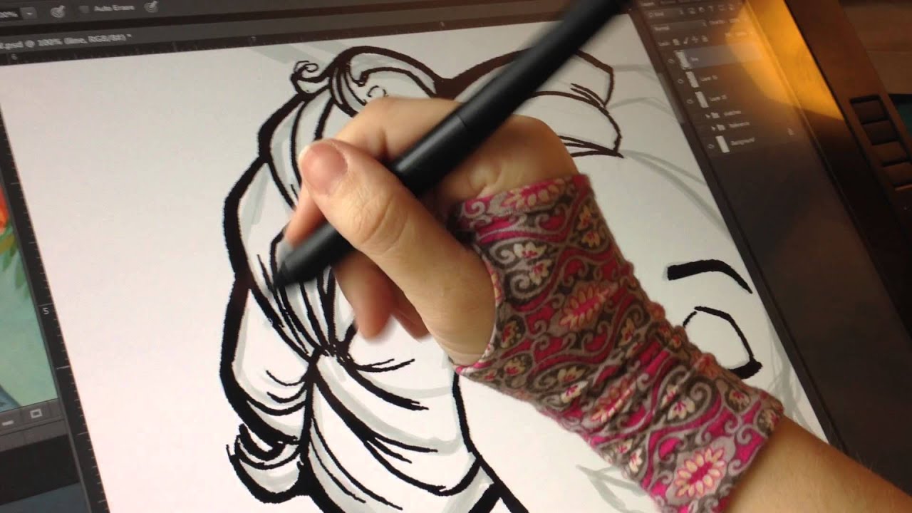 Inking in Photoshop